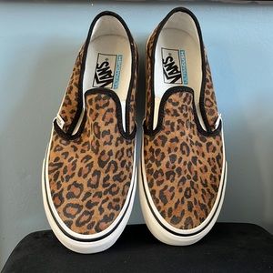 Vans Suede Leopard Slip-On SF Mens 7/Womens 8.5